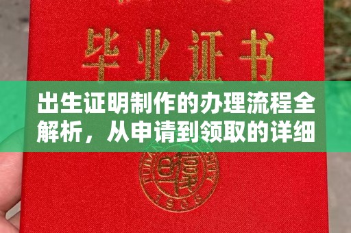 唐河出生证明制作的办理流程全解析，从申请到领取的详细指南