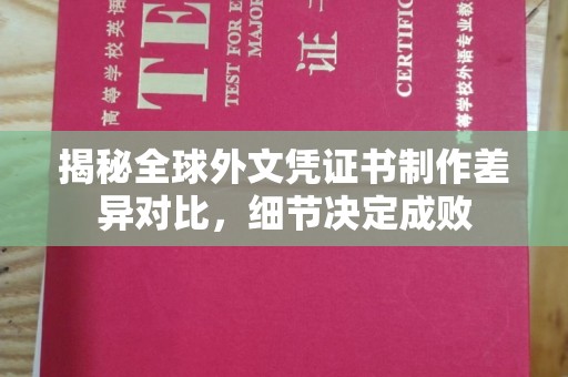 唐河揭秘全球外文凭证书制作差异对比，细节决定成败