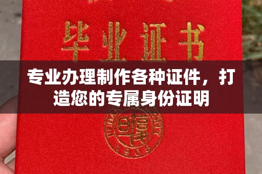 唐河专业办理制作各种证件，打造您的专属身份证明