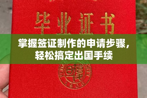 唐河掌握签证制作的申请步骤，轻松搞定出国手续
