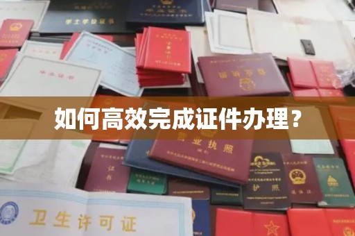唐河如何高效完成证件办理？