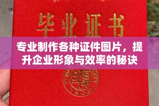 唐河专业制作各种证件图片，提升企业形象与效率的秘诀
