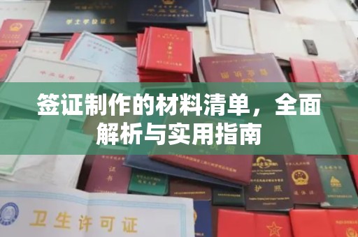 唐河签证制作的材料清单，全面解析与实用指南