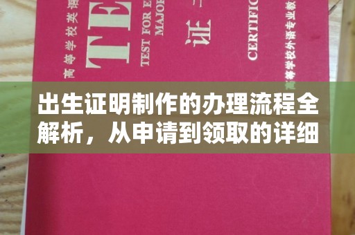 唐河出生证明制作的办理流程全解析，从申请到领取的详细指南