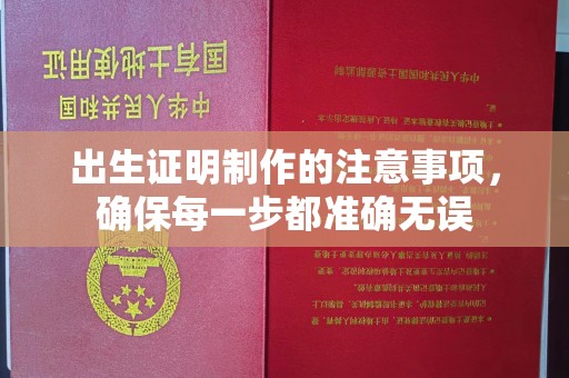 唐河出生证明制作的注意事项，确保每一步都准确无误