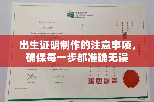 唐河出生证明制作的注意事项，确保每一步都准确无误