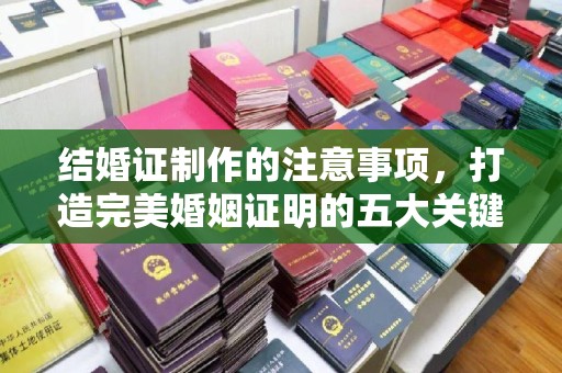 唐河结婚证制作的注意事项，打造完美婚姻证明的五大关键点
